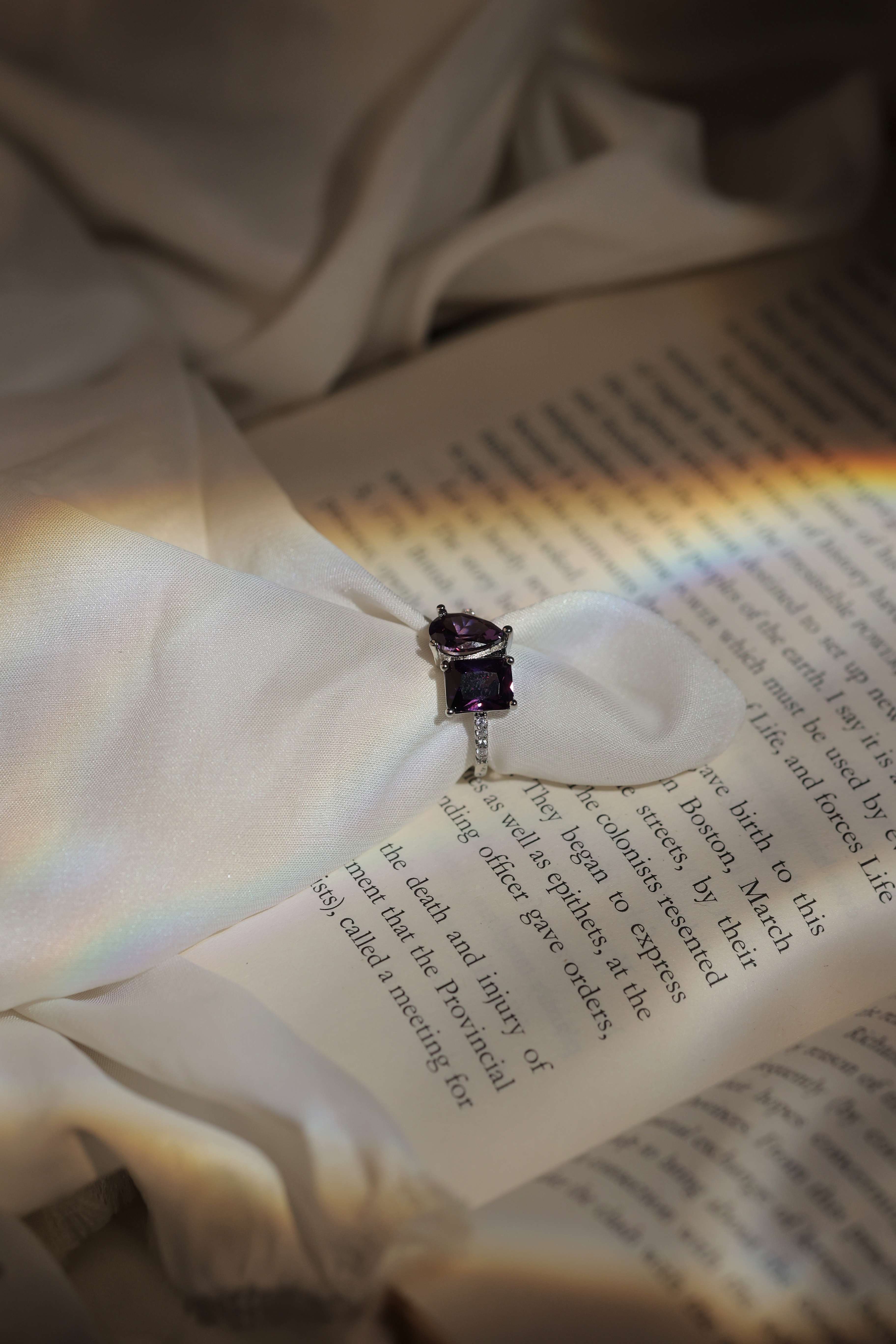 Purple Shine Ring
