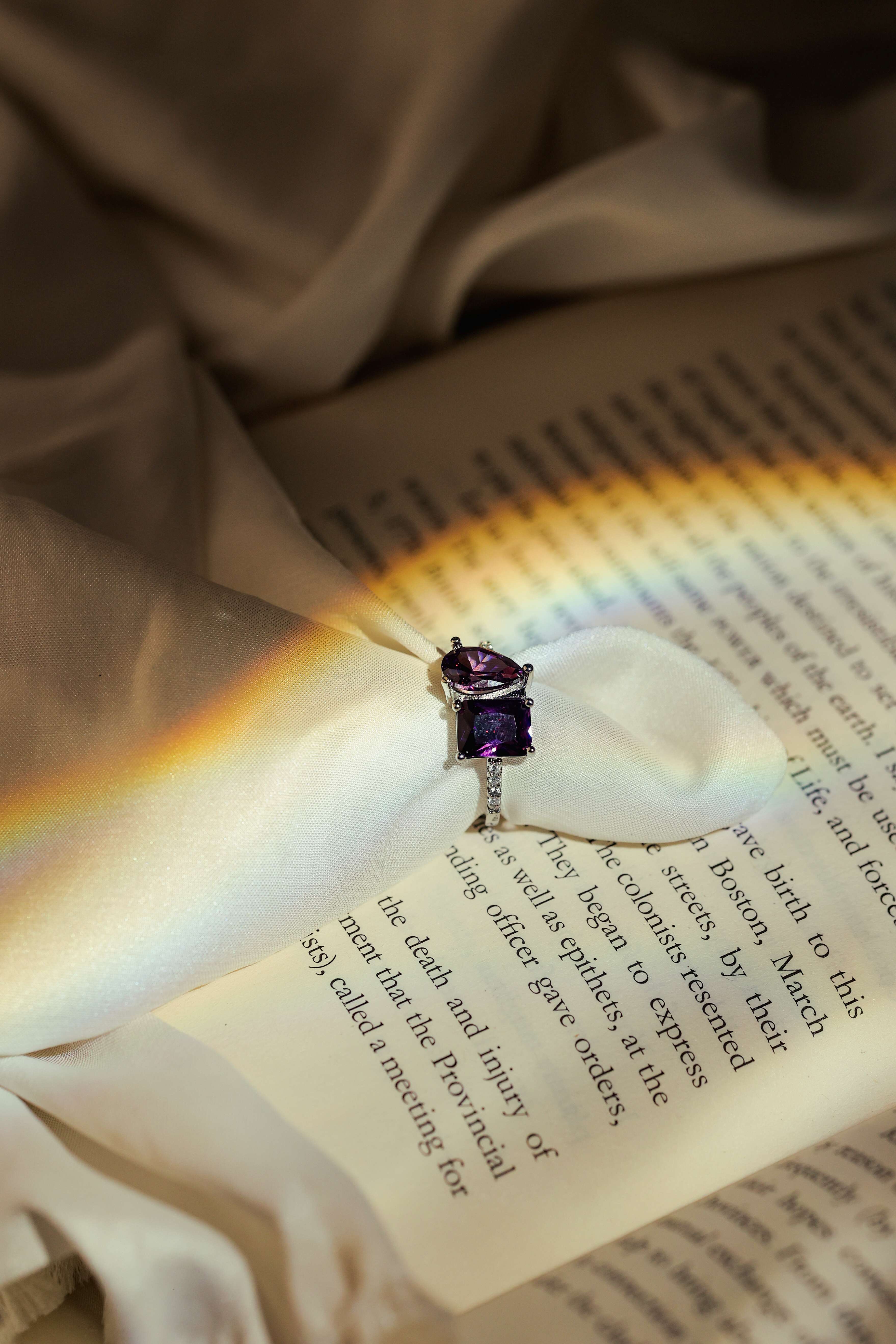 Purple Shine Ring
